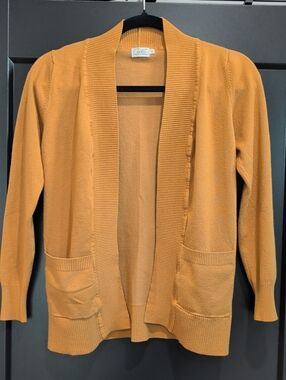 Cielo Open-Front Cardigan in Mustard
